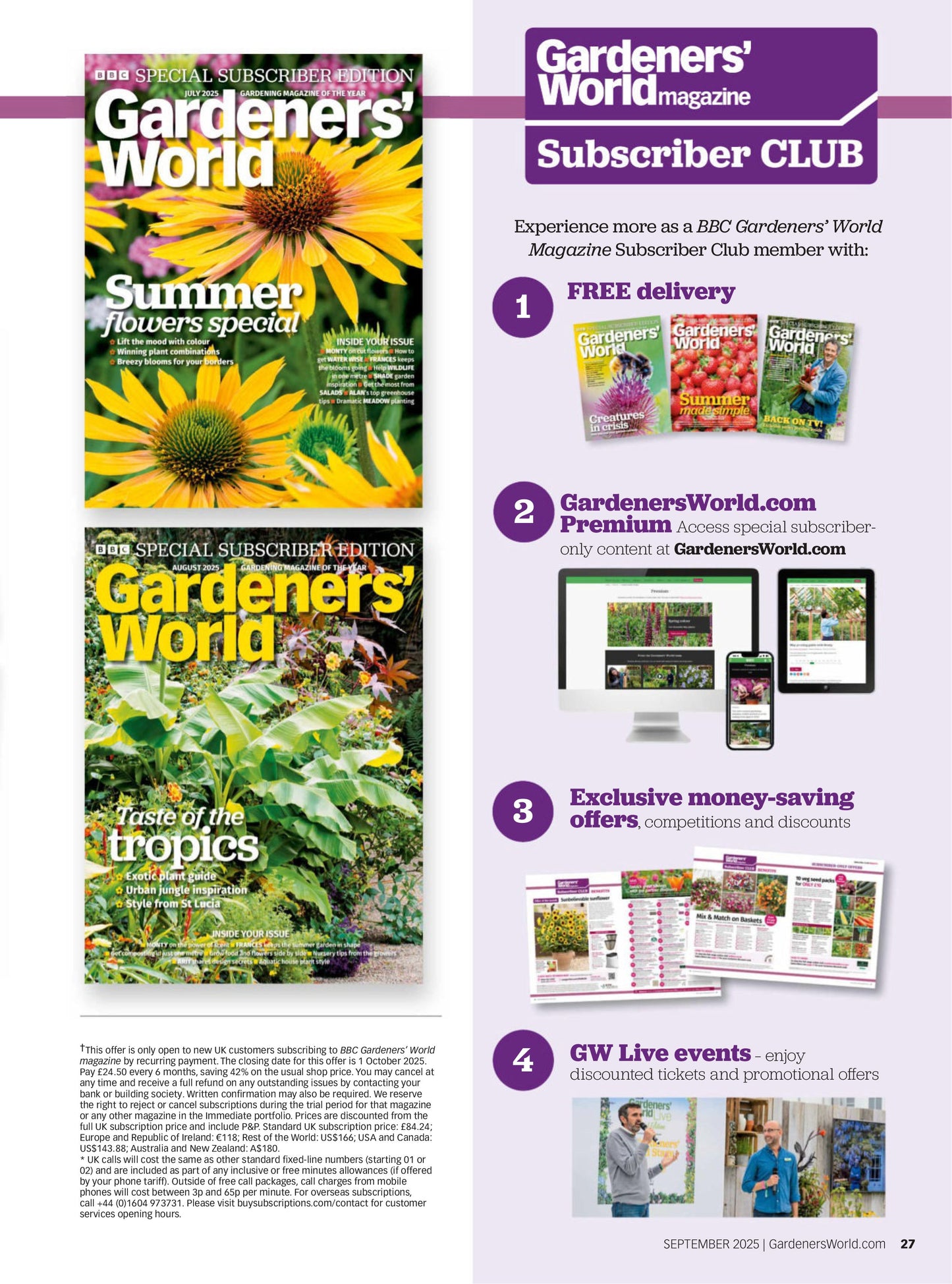 BBC Gardeners’ World – September 2025 Magazine Digital