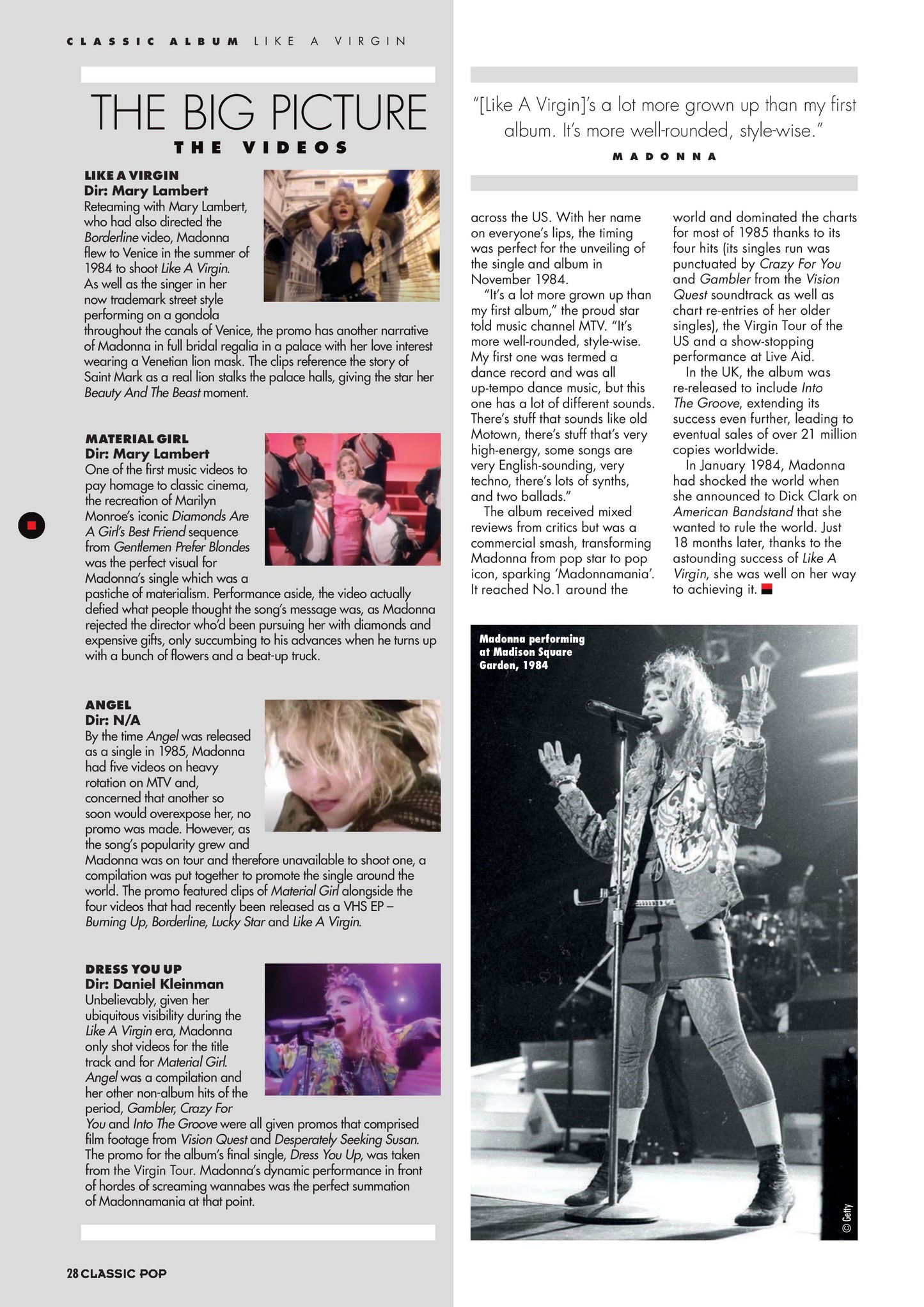 Classic Pop Presents – Madonna, Volume 2 2023 Magazine Digital