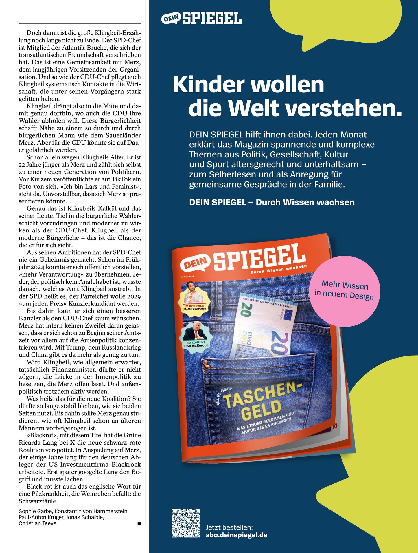 Der Spiegel – 12 April 2025 Magazine Digital
