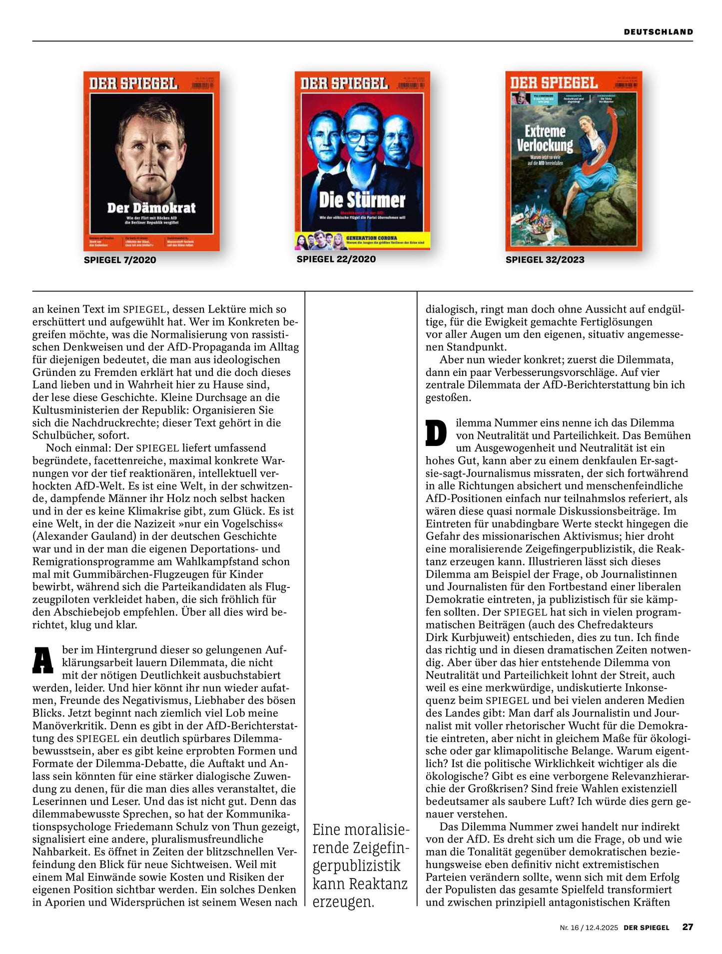 Der Spiegel – 12 April 2025 Magazine Digital