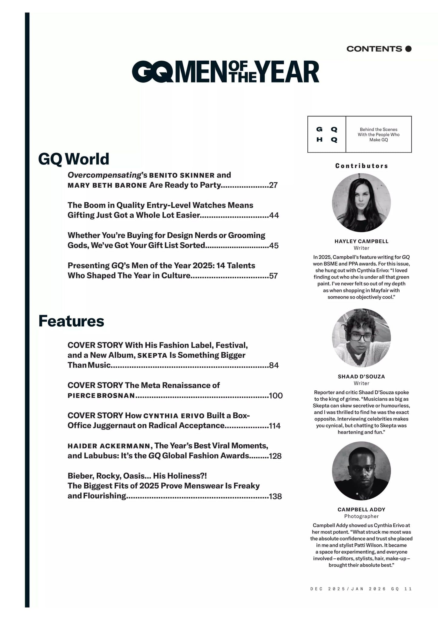 GQ UK – December 2025 / January 2026 Magazine Digital