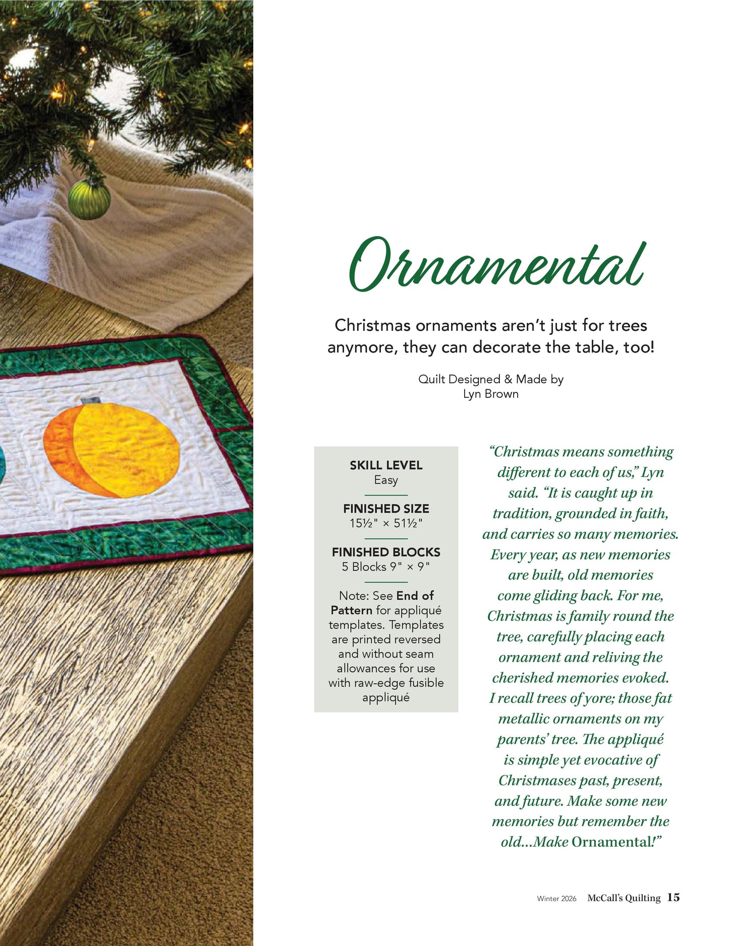 McCall’s Quilting – Winter 2026 Magazine Digital