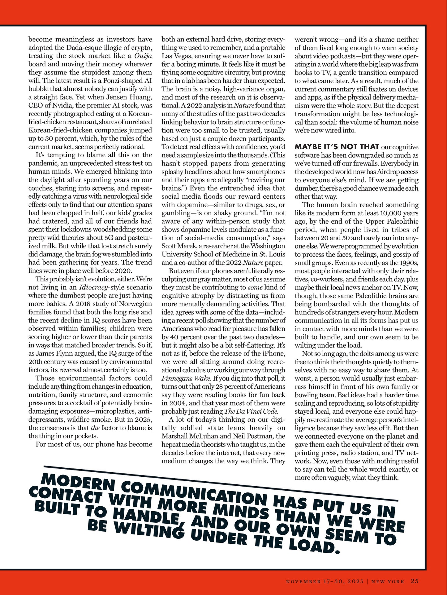 New York Magazine – 17 November 2025 Magazine Digital