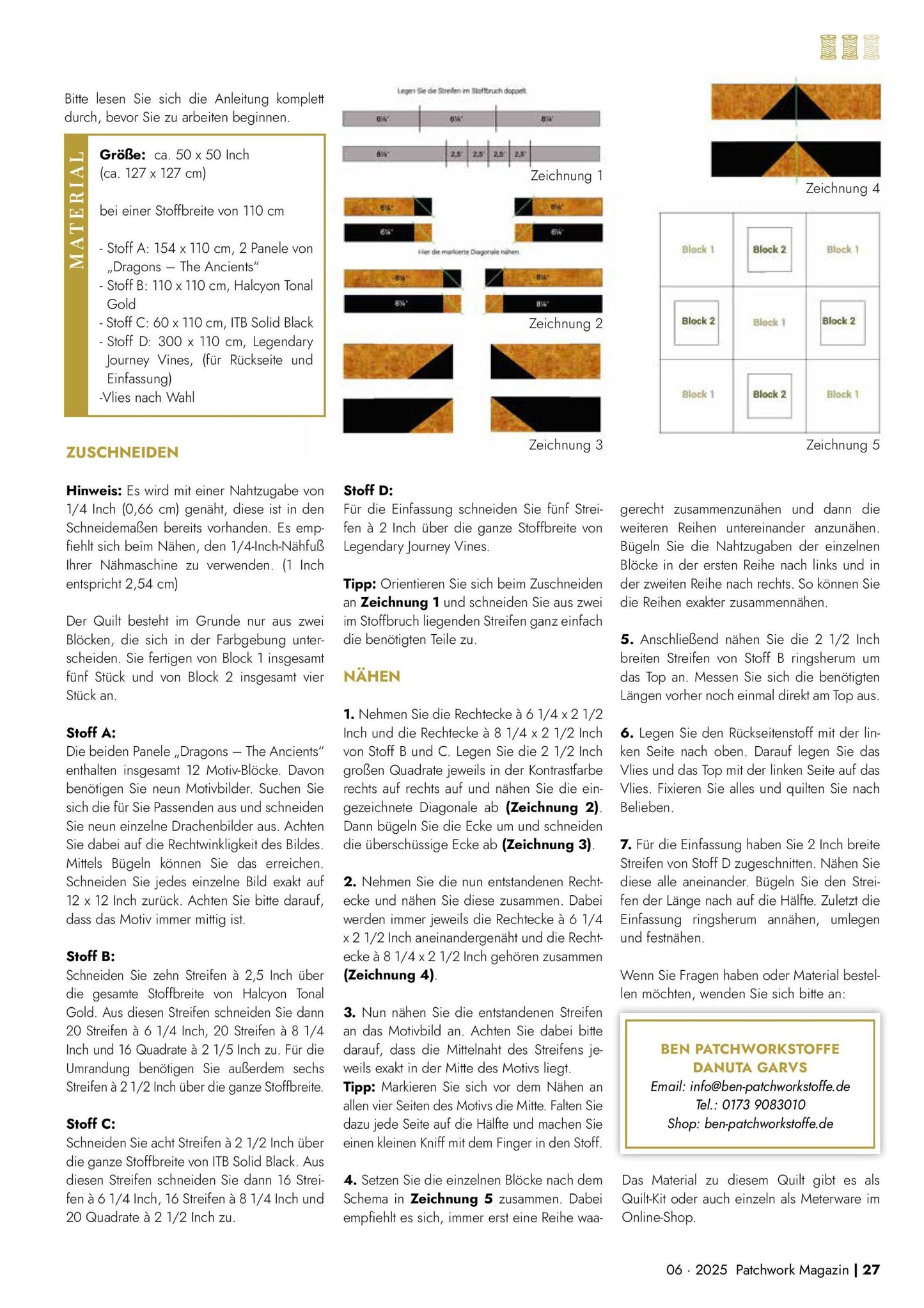 Patchwork Magazine – Nr.6 2025 Magazine Digital