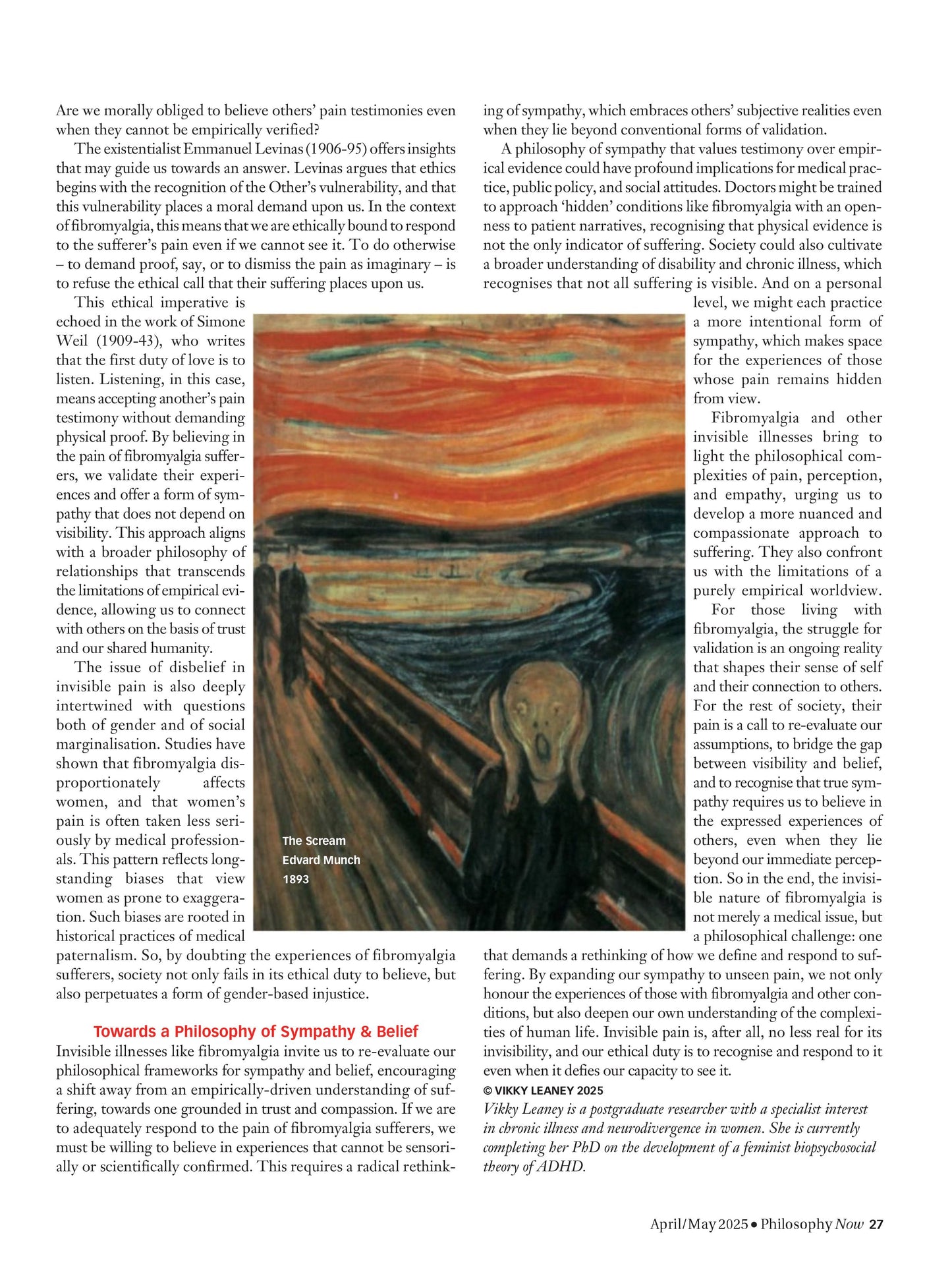 Philosophy Now – April/May 2025 Magazine Digital