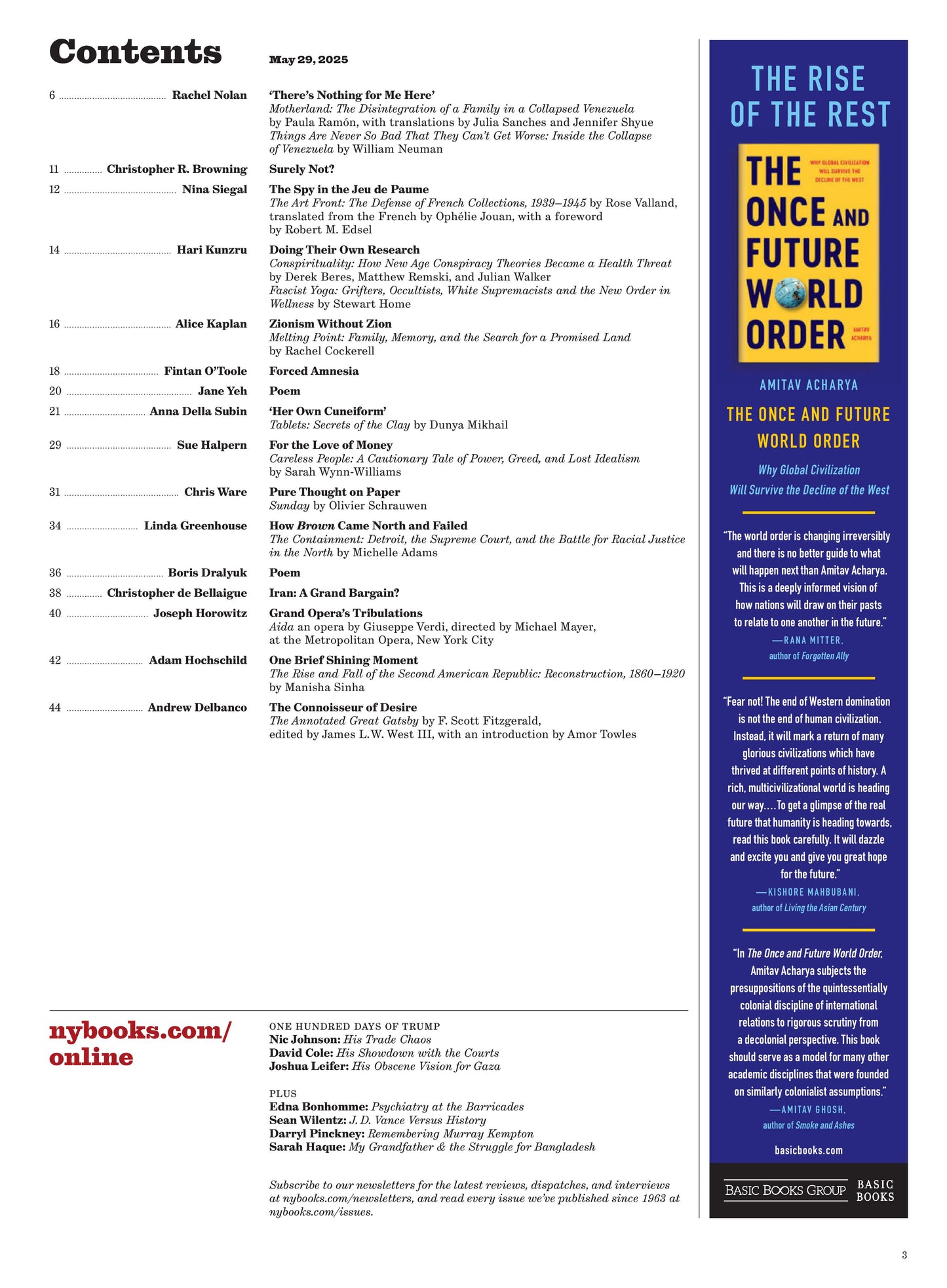 The New York Review of Books – 29 May 2025 Magazine Digital
