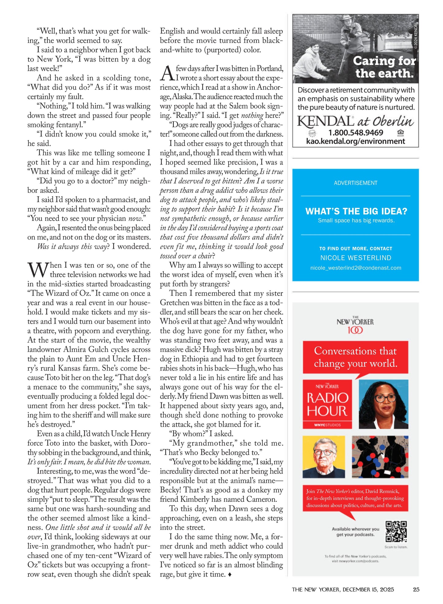 The New Yorker – December 15, 2025 Magazine Digital