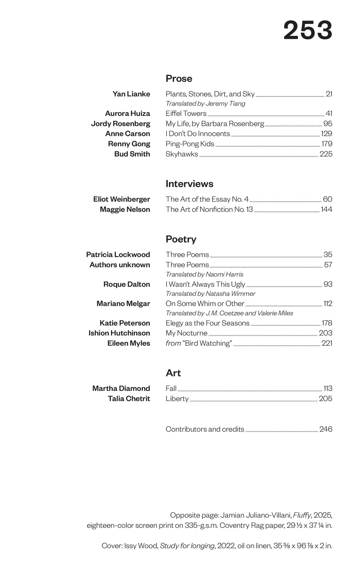 The Paris Review – Fall 2025 Magazine Digital