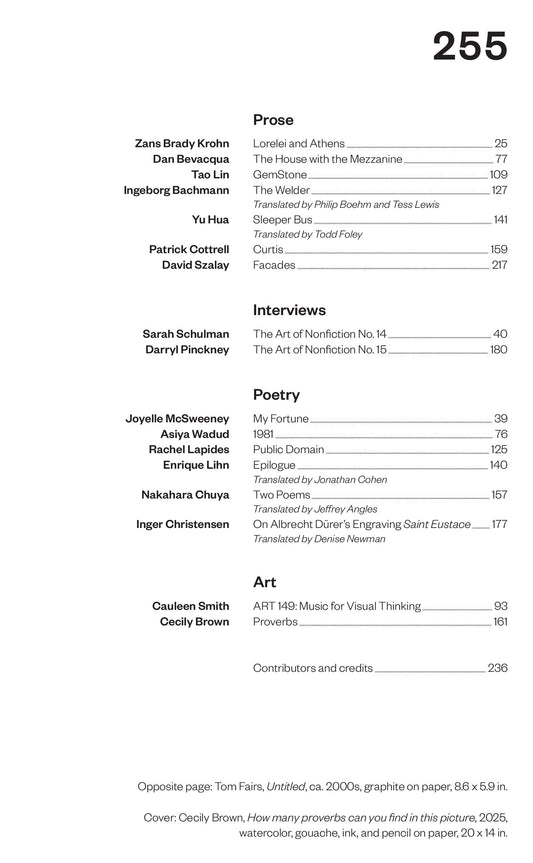 The Paris Review – Spring 2026 Magazine Digital