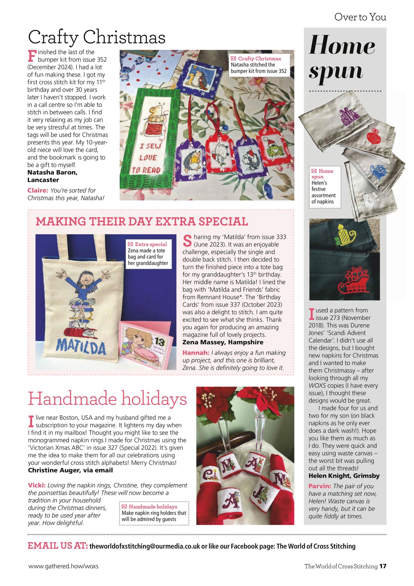The World of Cross Stitching – December 2025 Magazine Digital