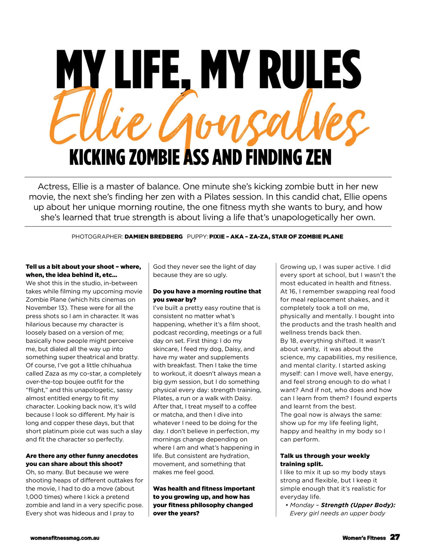 Women’s Fitness Australia New Zealand – October/November 2025 Magazine Digital