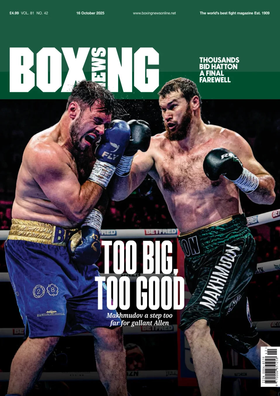 Boxing News 16 October 2025 Magazine