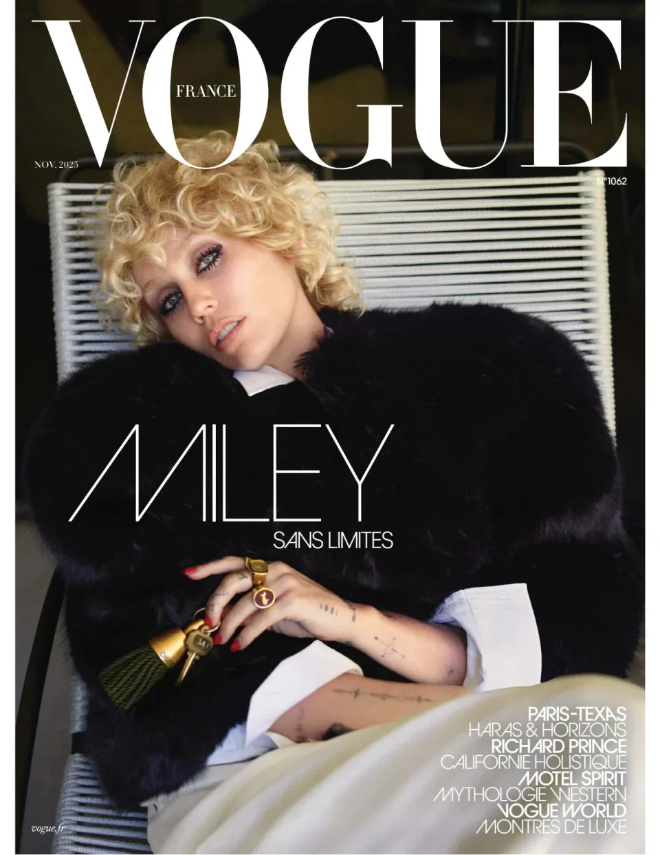 Vogue France - November 2025 Magazine, Miley Cyrus