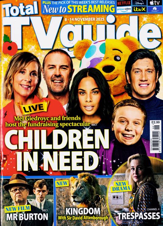 Total TV Guide 8-14 November 2025 Magazine