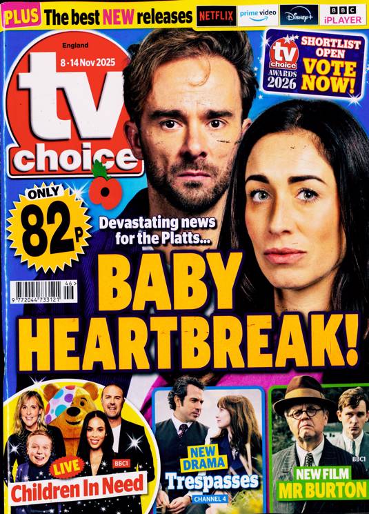 Tv Choice 8-14 November 2025 Magazine