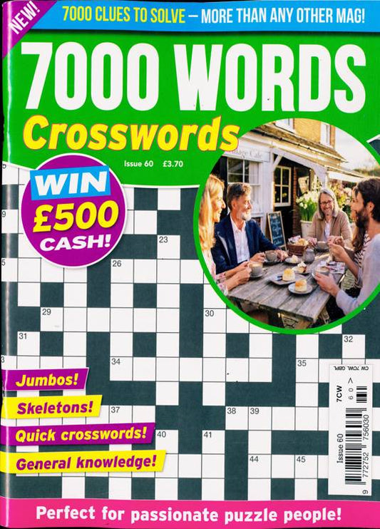 7000 Word Crosswords - Issue 60 magazine