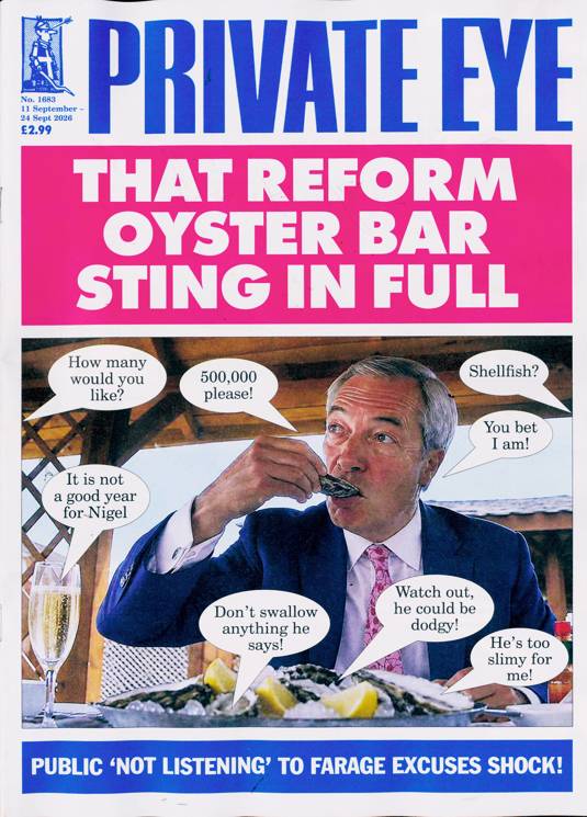 Private Eye Magazine - 11 September 2026