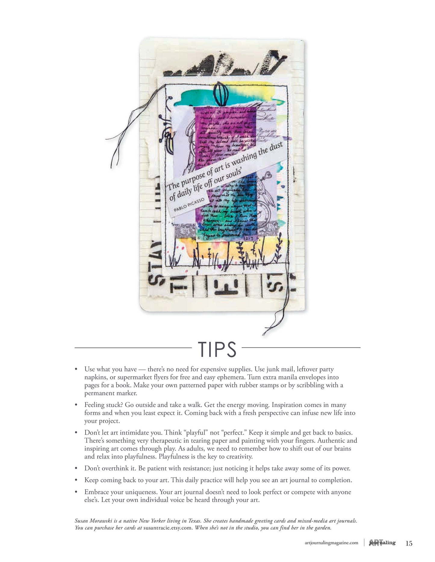 Art Journaling – October/December 2023 Magazine Digital