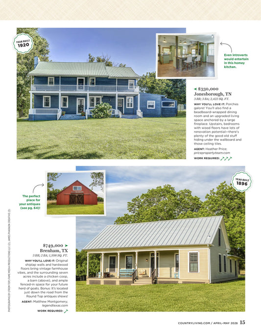 Country Living USA – April/May 2026 Magazine Digital