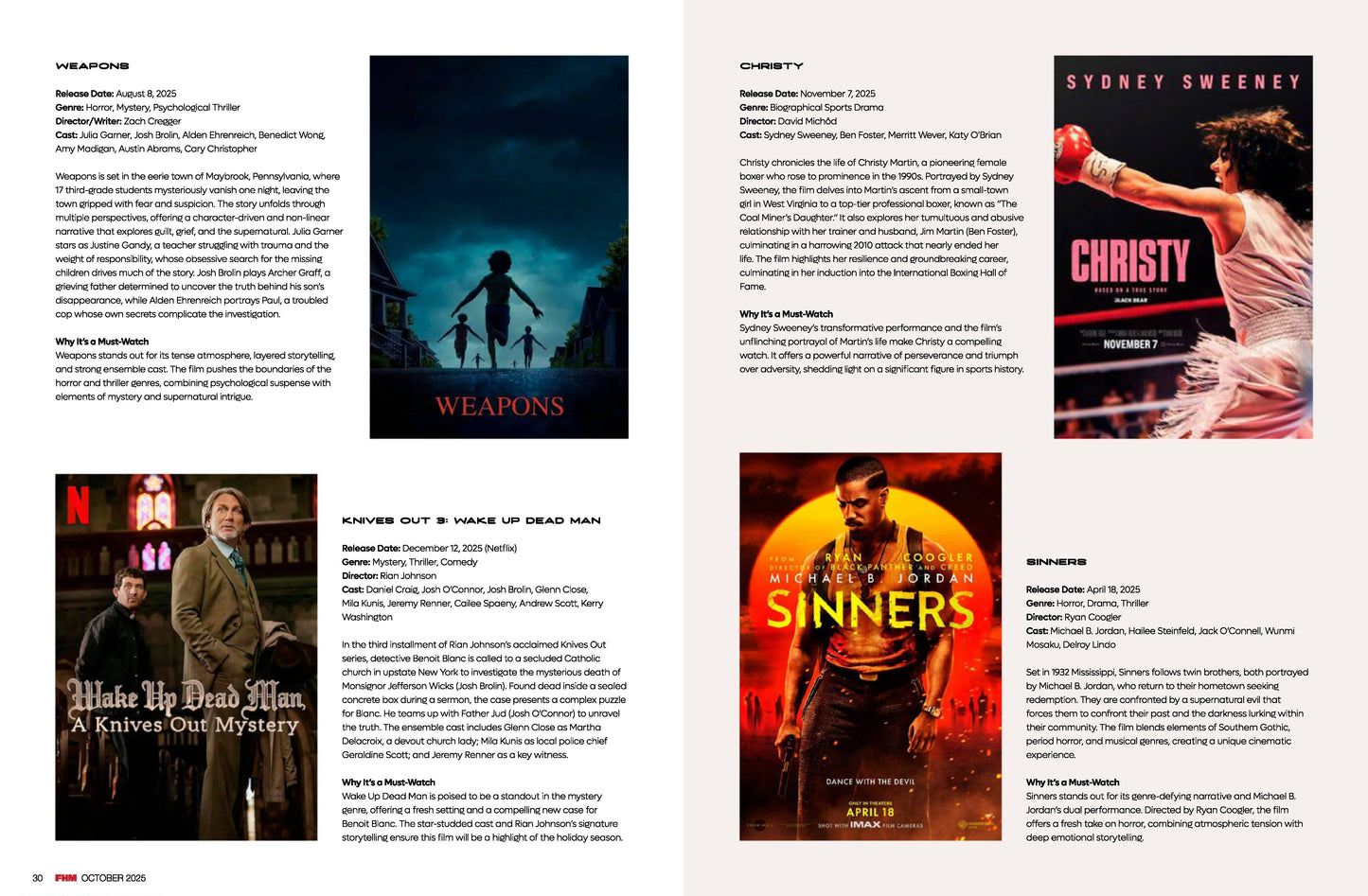 FHM New USA - October 2025 Magazine Digital