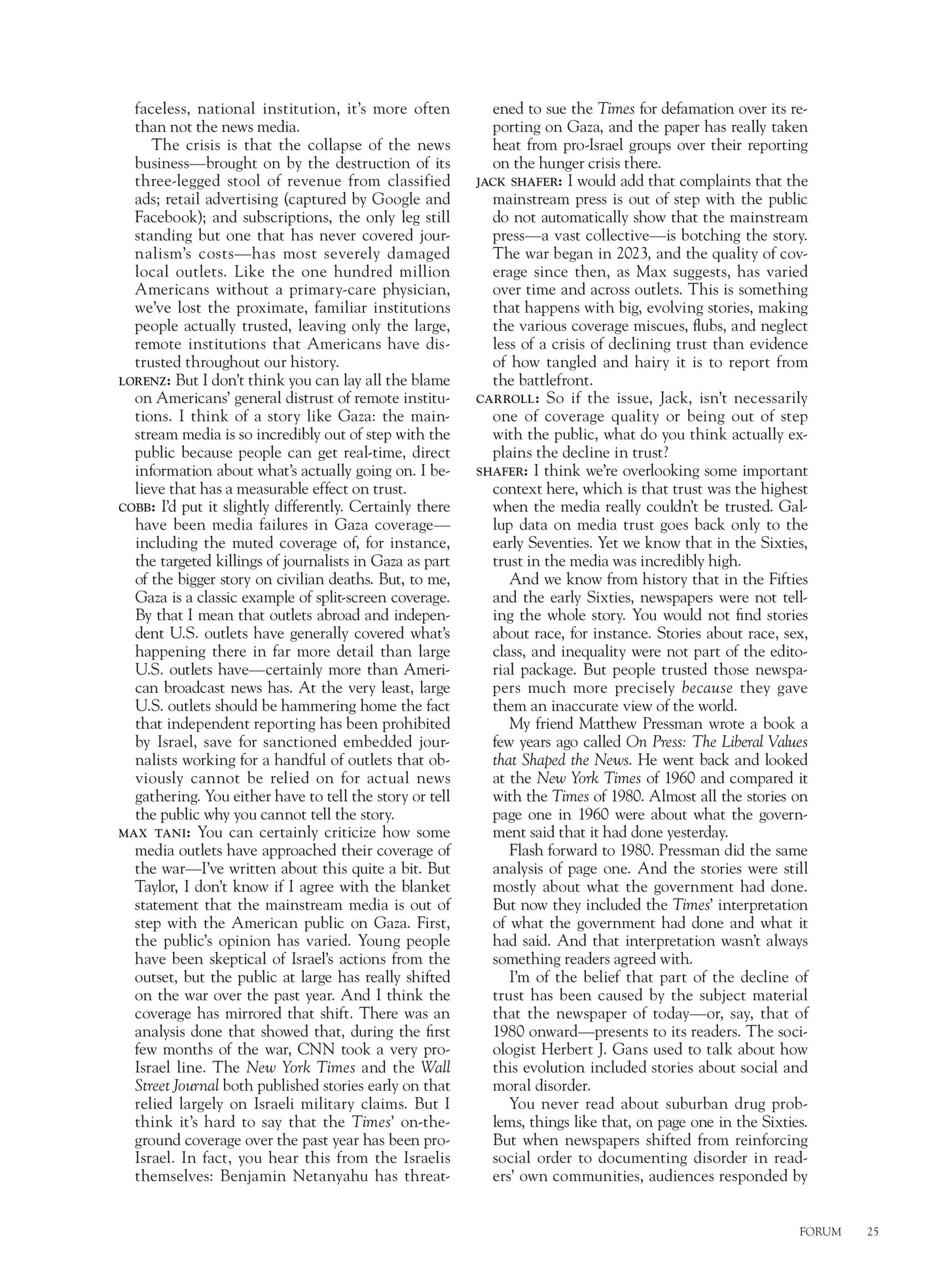 Harper’s Magazine – November 2025 Magazine Digital