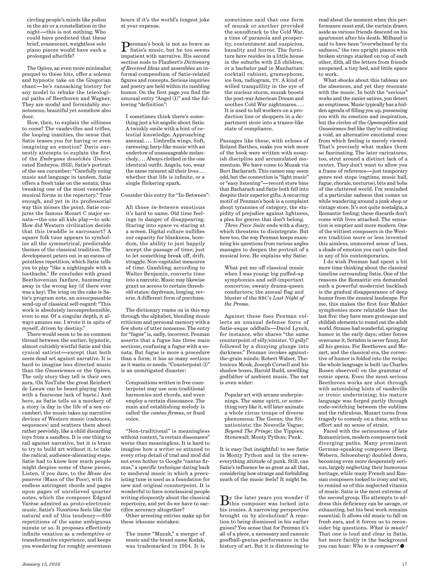 The New York Review of Books – January 15, 2026 Magazine Digital