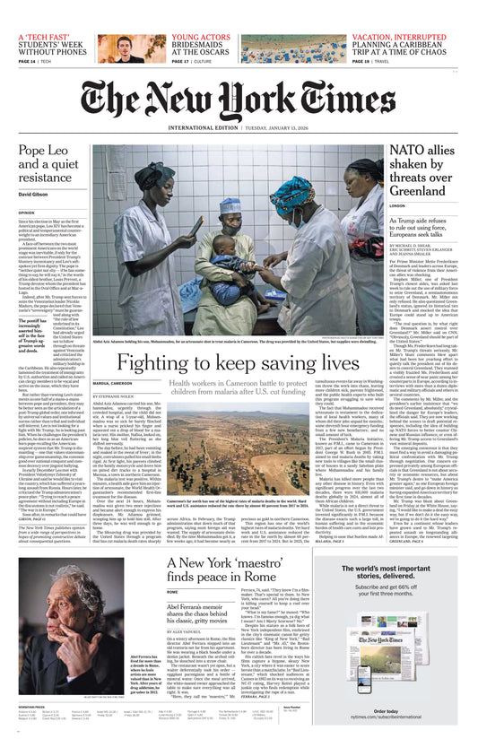 The New York Times International – 13 January 2026
