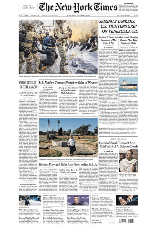 The New York Times – January 08, 2026