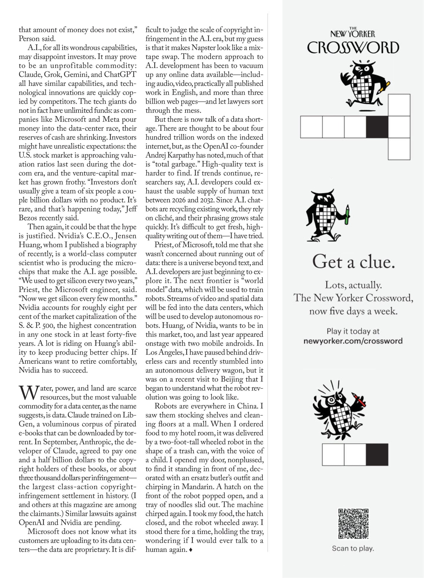 The New Yorker – November 5, 2025 Magazine Digital