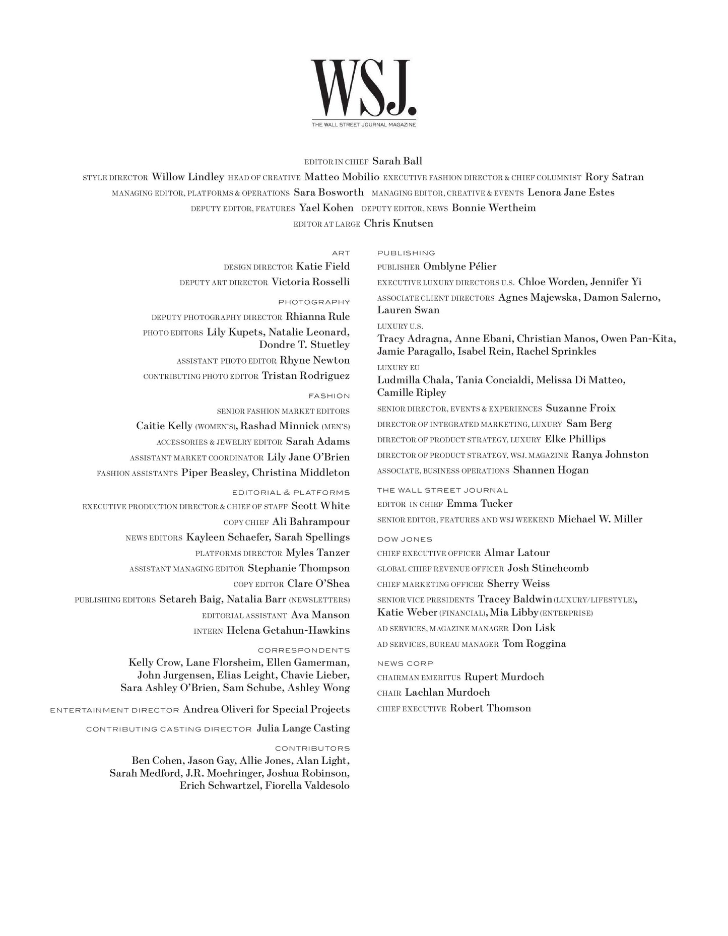 The Wall Street Journal Fall 2025 Magazine Digital