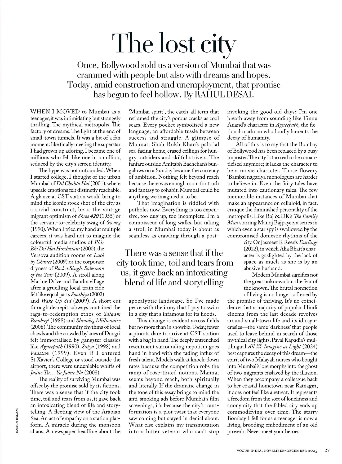 VOGUE India – November / December 2025 Magazine Digital