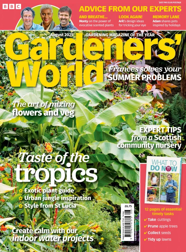 BBC Gardeners World August 2025 Magazine