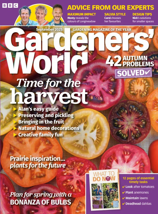 BBC Gardeners World September 2025 Magazine